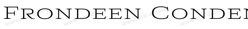 Frondeen CondensedRe字体转换